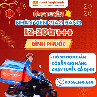 [PHÚ RIỀNG] TUYỂN SHIPPER