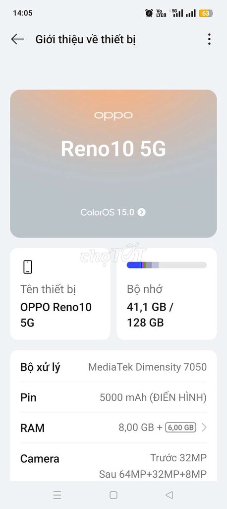 OPPO Reno 10 5G 8/256GB xanh. Mua bán Điện thoại tại Quận Ngũ Hành Sơn Đà Nẵng được đăng bởi Thất nghiệp thanh lý hết hình 1