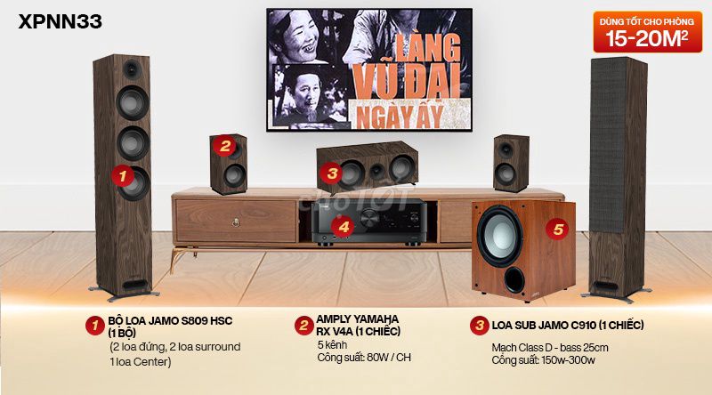 Bộ loa Jamo 708 Nâu. Mua bán Tivi, Âm thanh tại Huyện Đan Phượng Hà Nội được đăng bởi Tên chưa cung cấp hình 1