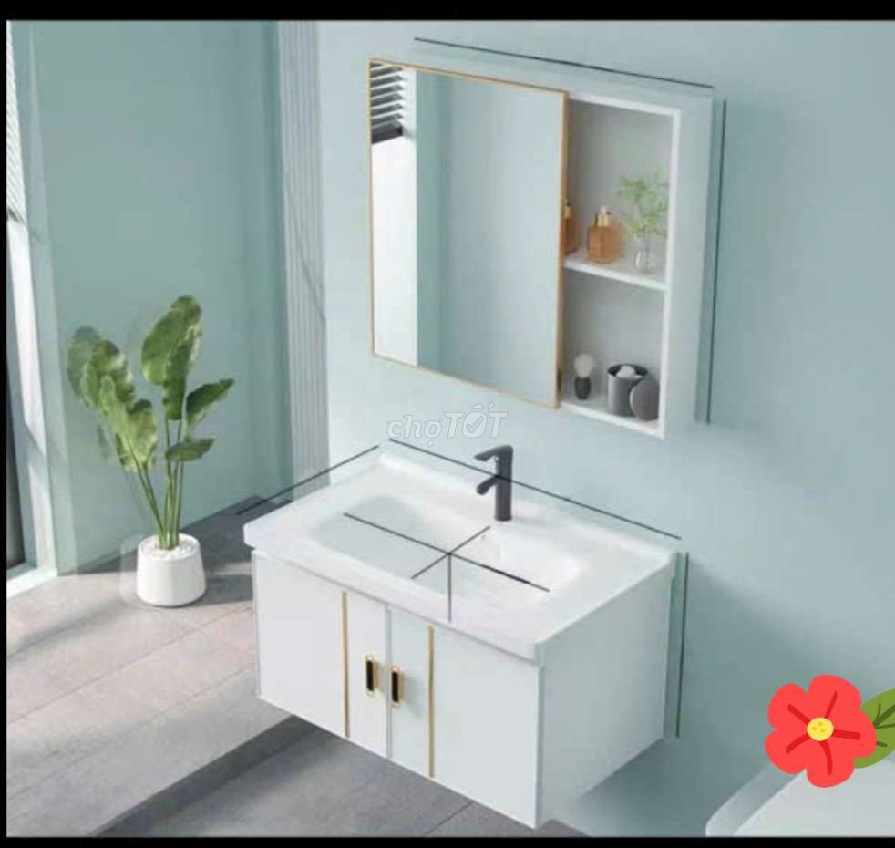 Bộ Tủ Lavabo  Gương Nhôm