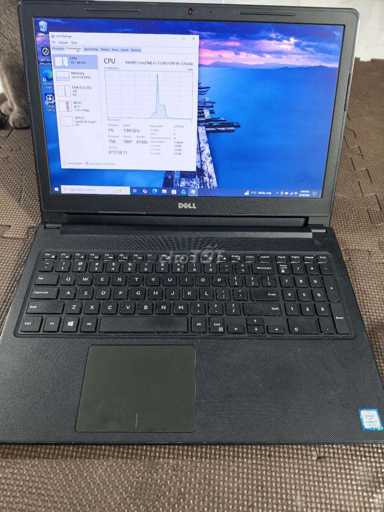 Dell Inspiron 15 i3-7130U 15.6 inch 8GB/128GB Đen. Mua bán Laptop tại Thành phố Đà Lạt Lâm Đồng được đăng bởi phong hình 1