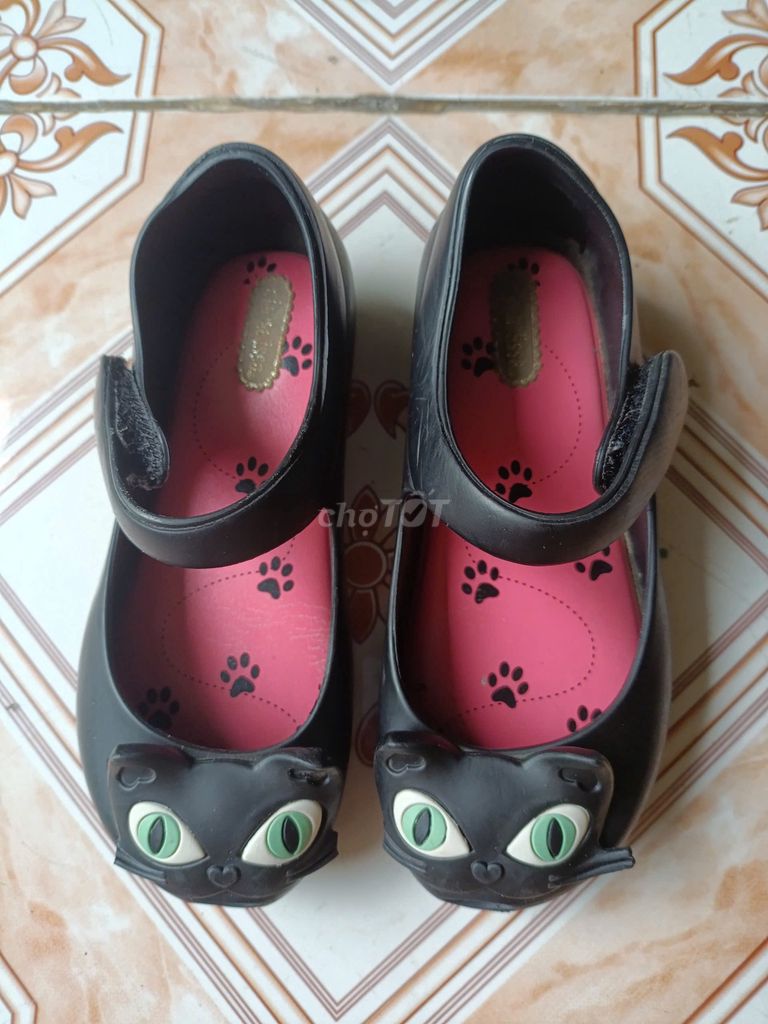 Giày bé gái Mini Melissa Black Cat 16.5cm