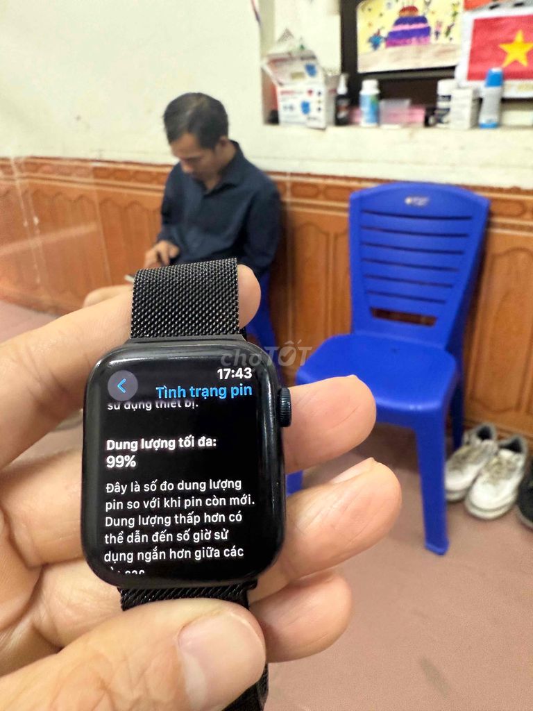 đồng hồ appe watch series 7/44mm gps dùng sim. .. Mua bán Thiết bị đeo thông minh tại Quận Hai Bà Trưng Hà Nội được đăng bởi lê đức long  hình 2