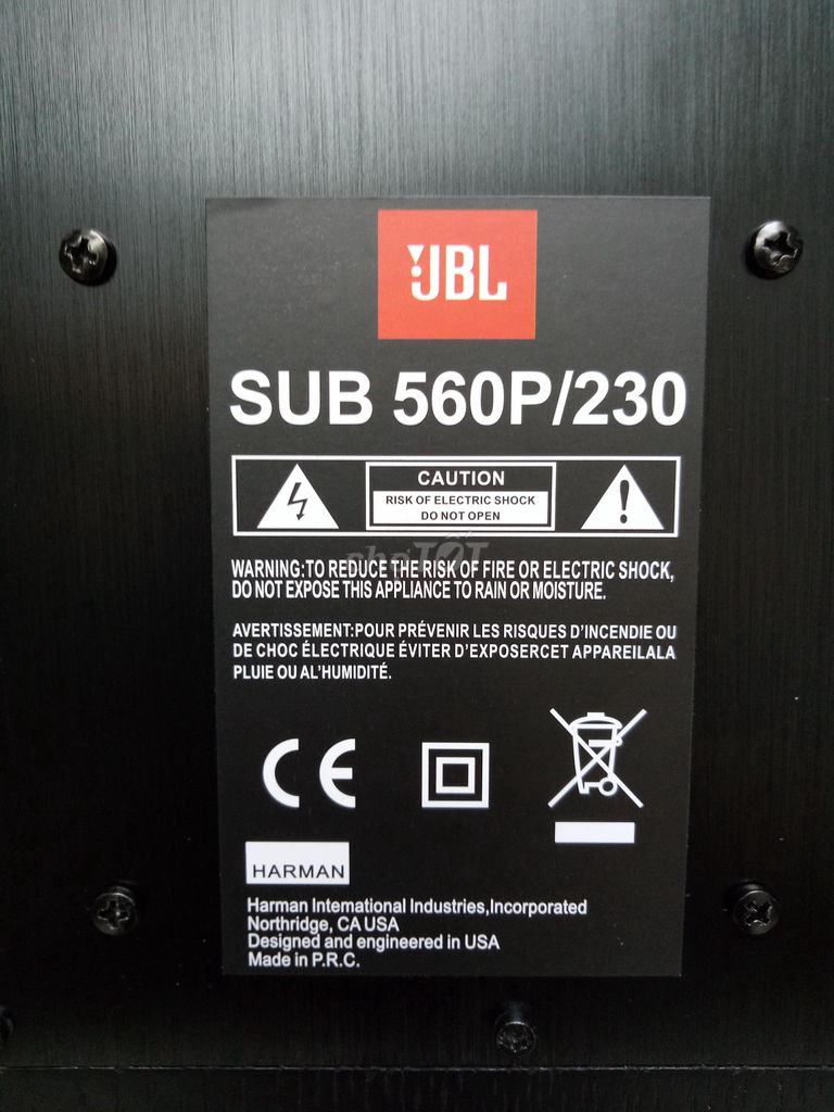 0859303656 - Loa Sub Điện JBL Mode 560P/230 Nhập New Chính Hãng