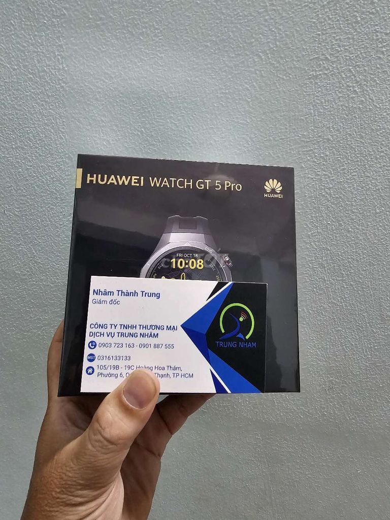 Huawei Watch GT5 Pro 46mm đen dây cao su mới 100%