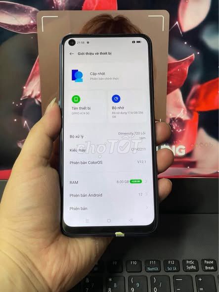 Oppo A74 5G 256GB Xanh. Mua bán Điện thoại tại Quận 1 Tp Hồ Chí Minh được đăng bởi Hội Đồ Điện Tử hình 1