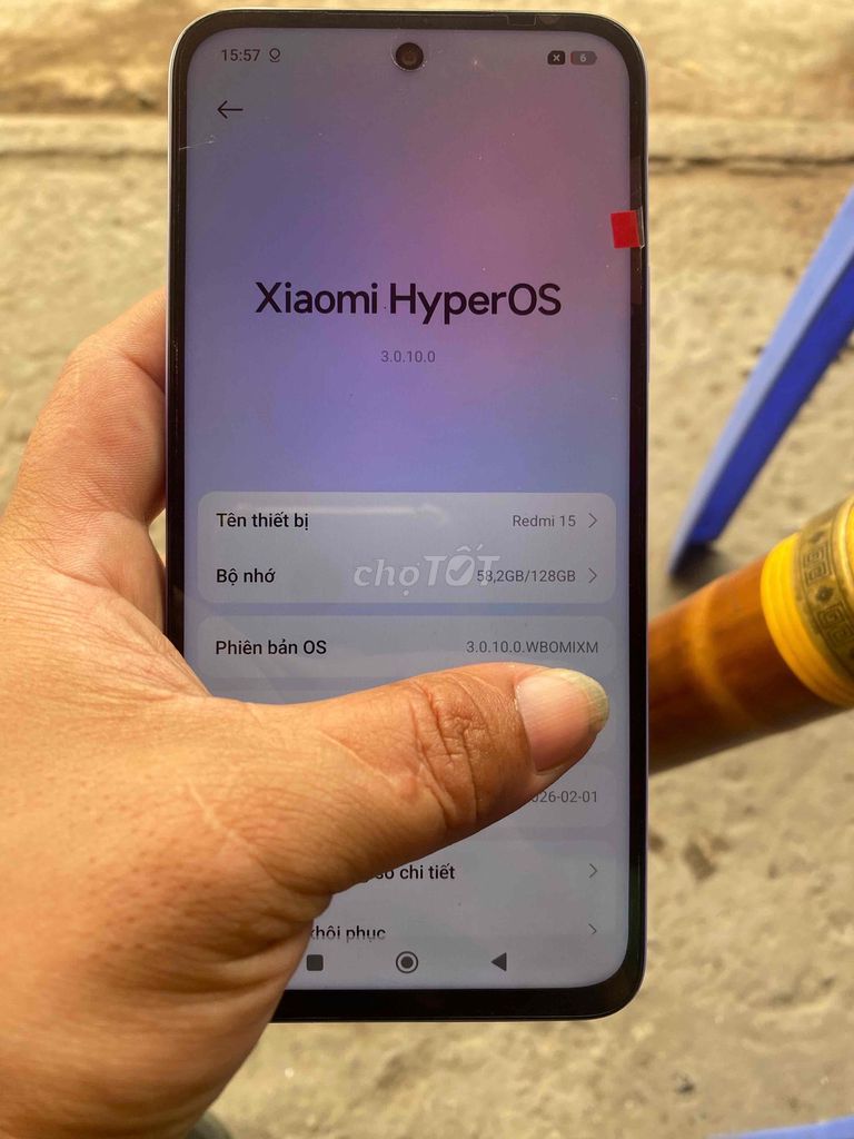 Xiaomi Redmi 15 128GB Tím. Mua bán Điện thoại tại Quận Hà Đông Hà Nội được đăng bởi Sáng Zin hình 1