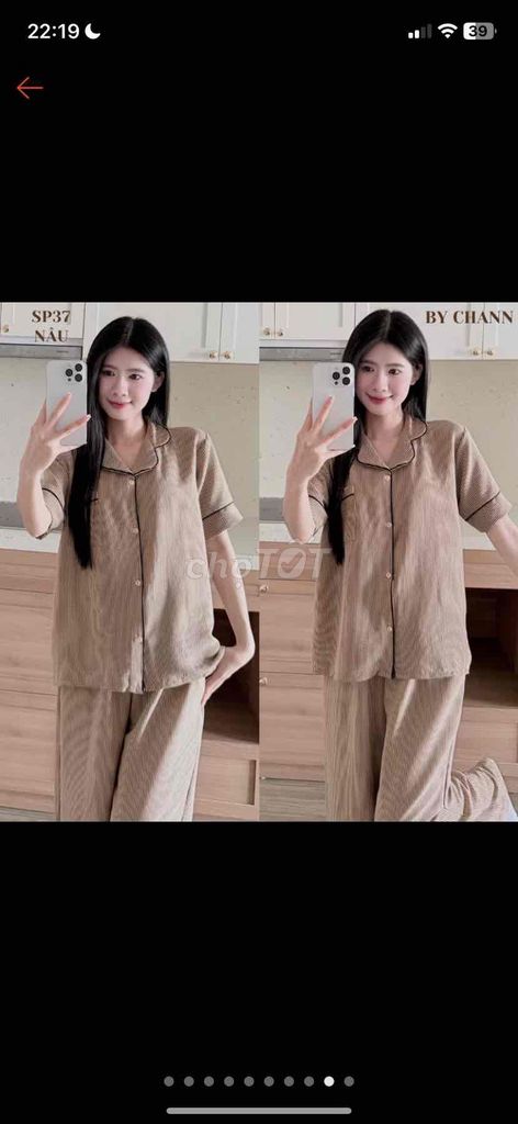 Đồ ngủ By Chann Nữ Vải mềm mại Nâu. Mua bán Quần áo tại Quận Nam Từ Liêm Hà Nội được đăng bởi Hương QUỲNH hình 1