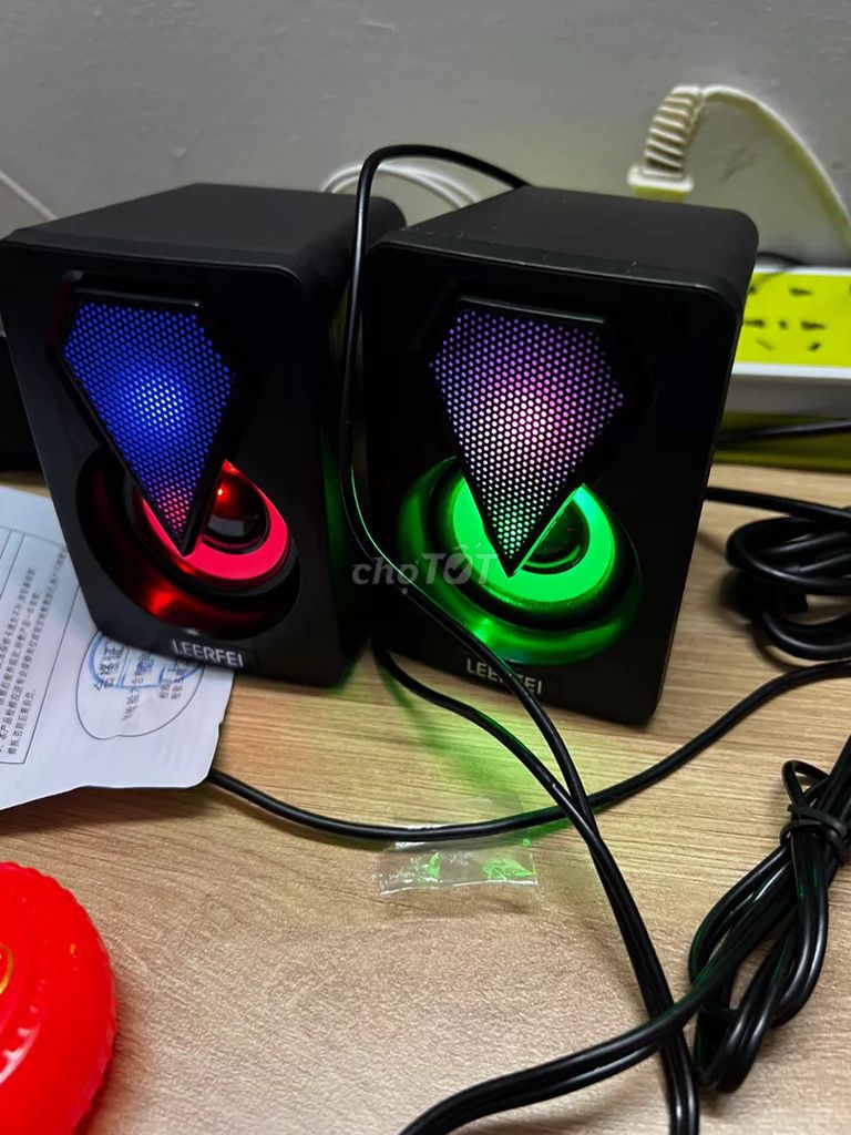 Loa Vi Tính 2.0 Mini  có LED RGB-Loa Để Bàn