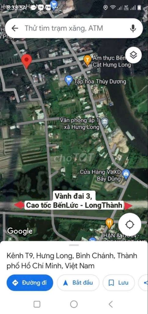 ĐỊNH CƯ BÁN LUÔN LÔ ĐẤT nhà có được toạ Ấp 3 xã HƯNG LONG H.BÌNH CHÁNH