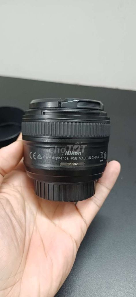 Ống kính Nikon 50mm f/1.8G Đen Đã sử dụng. Mua bán Máy ảnh, Máy quay tại Huyện Hóc Môn Tp Hồ Chí Minh được đăng bởi NGUYỄN NGỌC BẢO hình 1