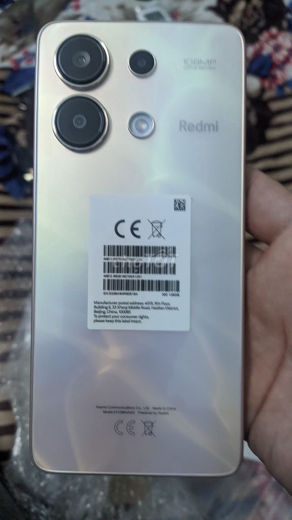 Xiaomi Redmi Note 13 128GB Vàng cát. Mua bán Điện thoại tại Thành phố Huế Thừa Thiên Huế được đăng bởi Cao tien phuong hình 1