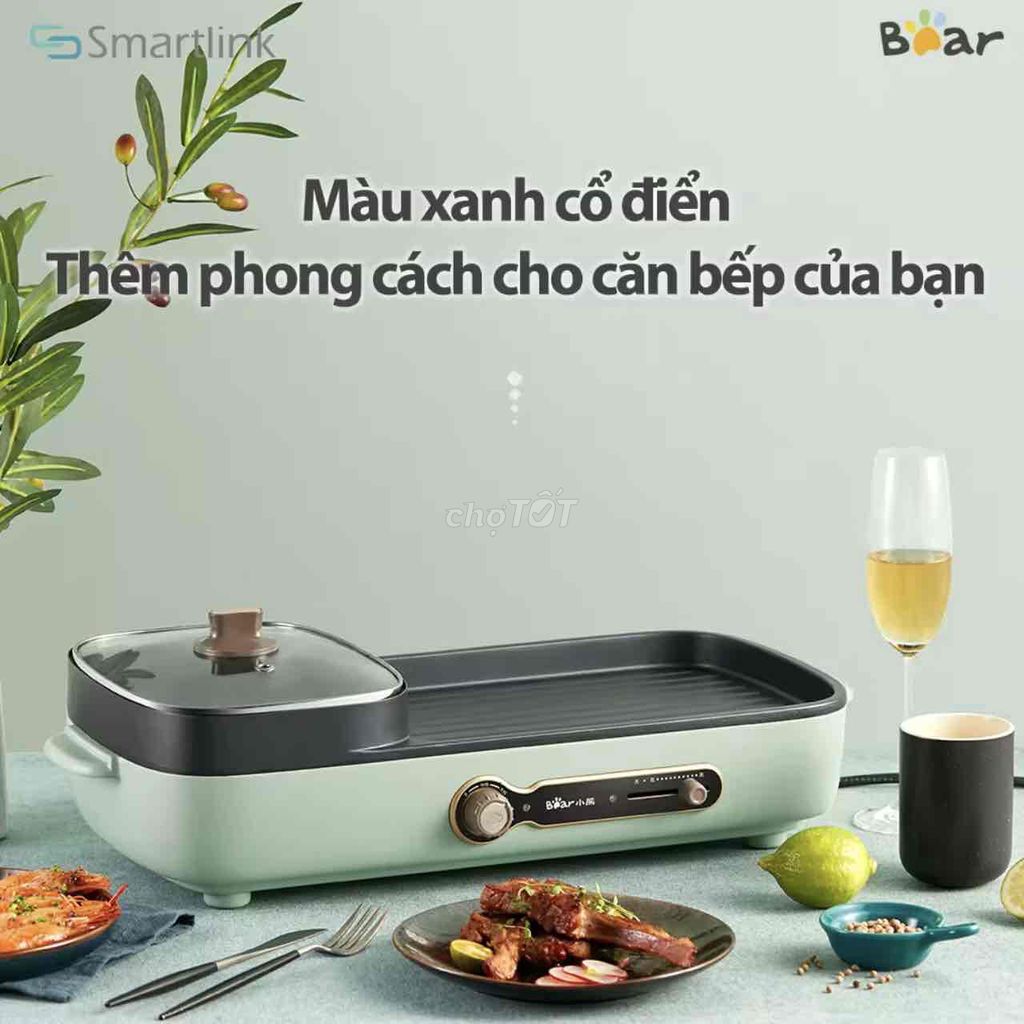 BẾP NƯỚNG VÀ LẨU ĐA NĂNG Bear DKL=C15G1 (mới 99%)