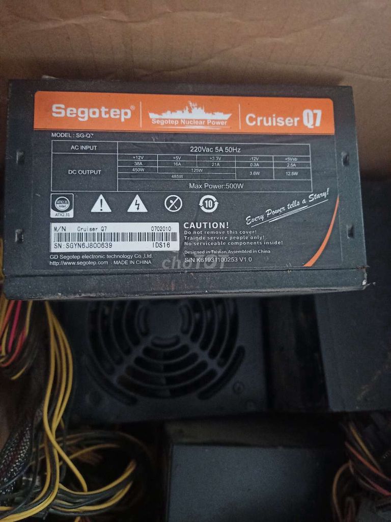 Nguồn máy tính Segotep Cruiser Q7 500W . Mua bán Linh kiện (RAM, Card...) tại Quận Tân Bình Tp Hồ Chí Minh được đăng bởi Bảy Trí hình 1