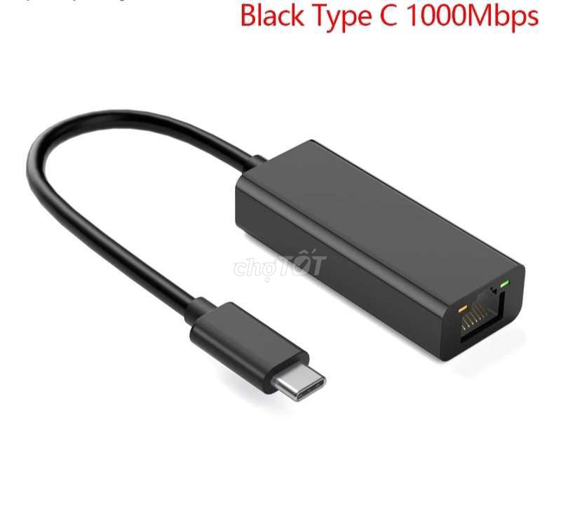 Bộ Chuyển Đổi USB Type C sang RJ45 Tốc Độ 1000Mbps
