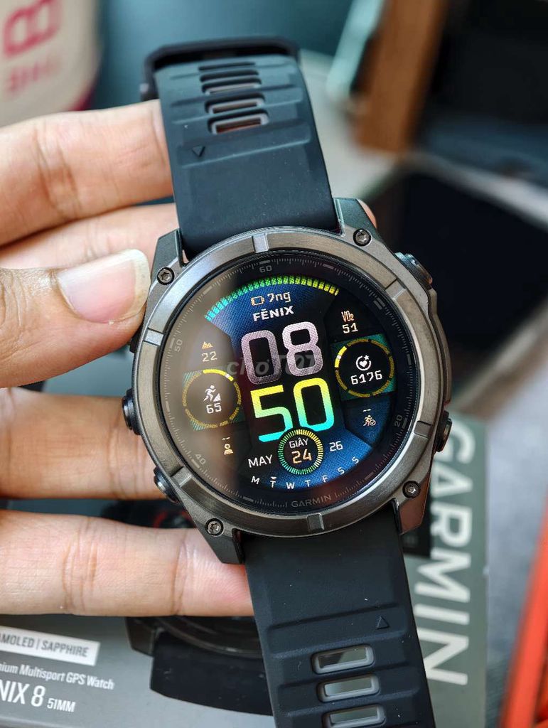 Garmin Fenix 8 Sapphire Amoled Đen. Mua bán Thiết bị đeo thông minh tại Quận Tân Bình Tp Hồ Chí Minh được đăng bởi Niên Hoàng hình 1