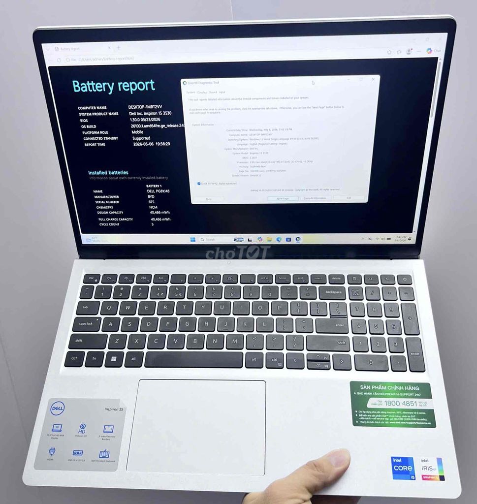 Dell Inspiron 3530 i5-1334u 15.6 inch 16GB/512GB. Mua bán Laptop tại Quận Đống Đa Hà Nội được đăng bởi Junioor Computer hình 1