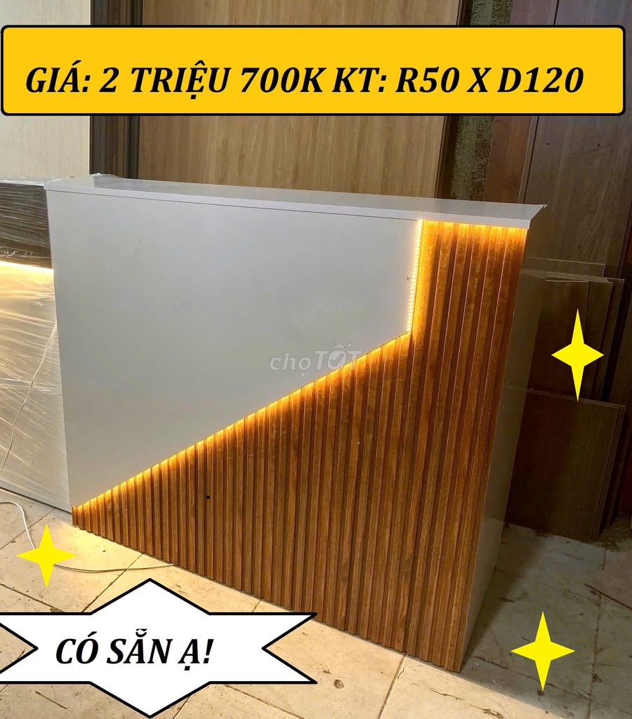 SALE BÀN THU NGÂN PC & QUẦY SHOP DÀI 1M2