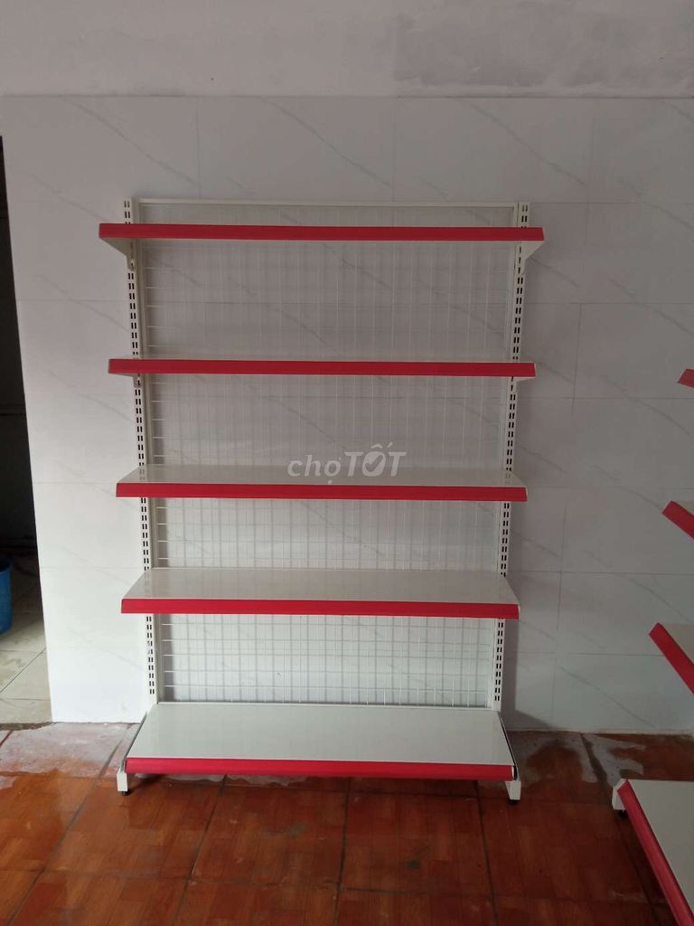 Kệ trưng bày Kim loại 5 tầng Trắng, Đỏ. Mua bán Tủ, kệ gia đình tại Quận Hoàng Mai Hà Nội được đăng bởi Hoang Ha hình 1