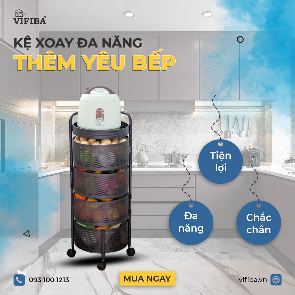 Kệ xoay đa năng VIFIBA Thép carbon. Mua bán Tủ, kệ gia đình tại Huyện Đông Anh Hà Nội được đăng bởi Tin hình 1