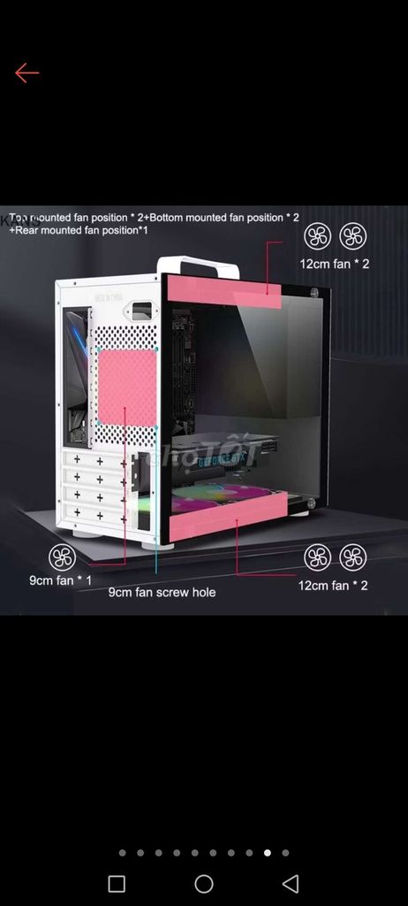 Case M-ATX Mới  mà lắp ko vừa pass lại cho ae