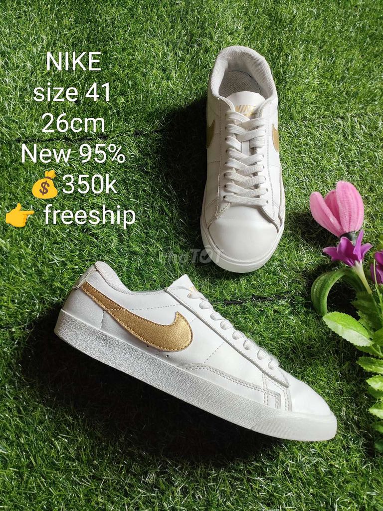 Nike đế bằng size 41 chính hãng độ mới 95% có ship