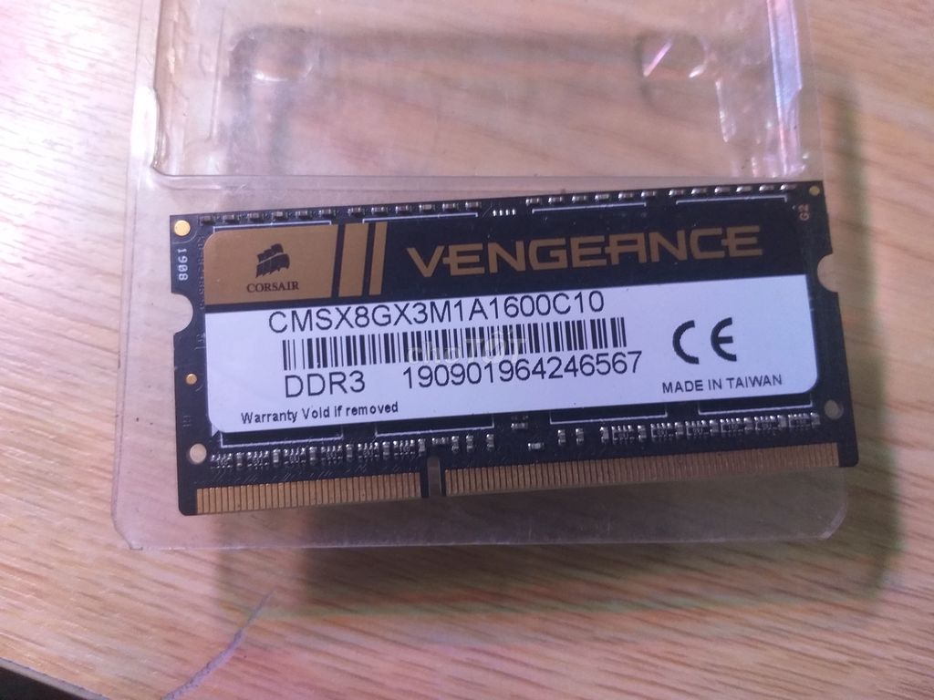 Ram Corsair Vengeance DDR3 8GB Bus 1600 1.5V