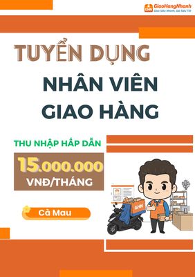 [THỚI BÌNH - CM] GHN TUYỂN DỤNG SHIPPER