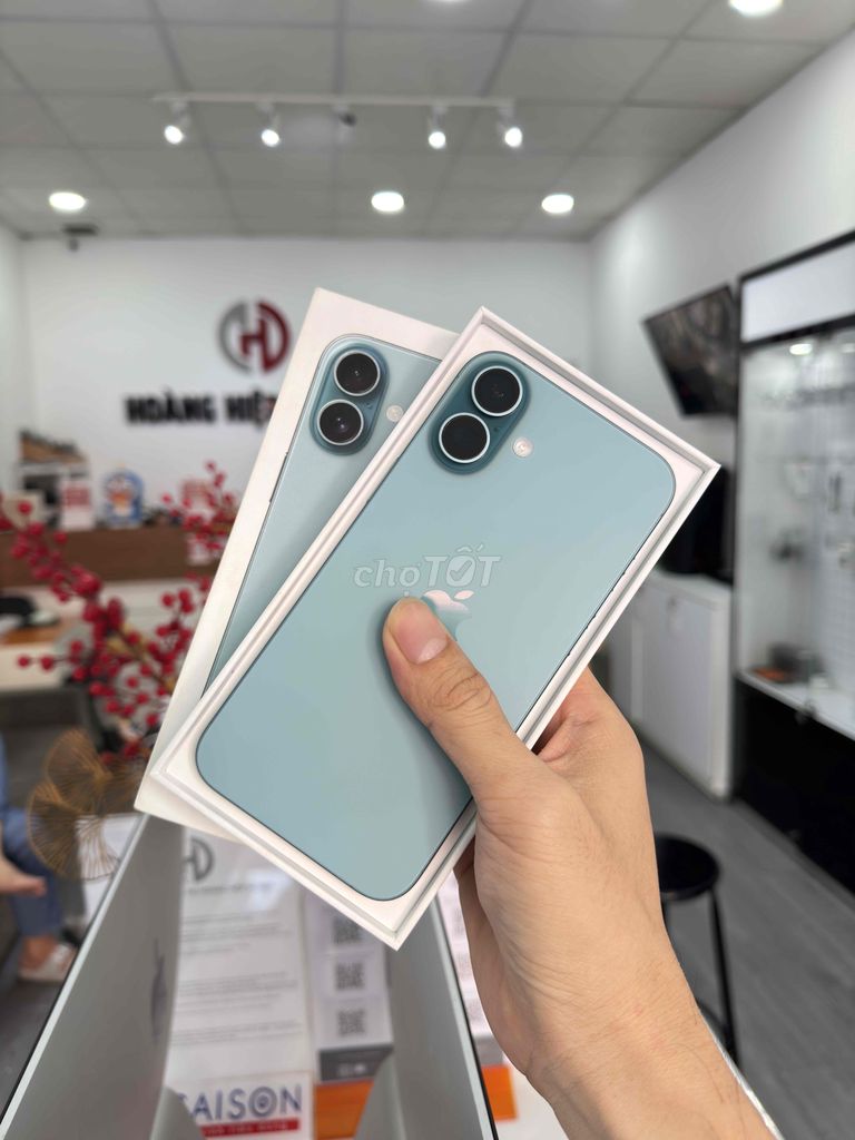 16 PLUS TEAL 128GB VN/A P100 12L SẠC 27/9/25-GÓP