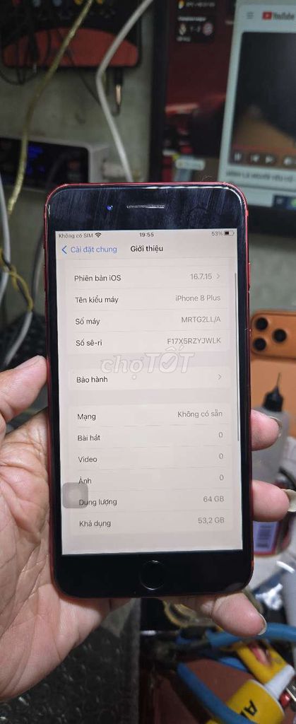 Iphone 8 Plus quốc tế mỹ zin toàn bộ. Mua bán Điện thoại tại Quận 8 Tp Hồ Chí Minh được đăng bởi Thiên Hòa mobile  hình 1