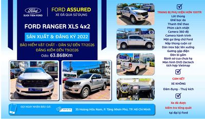 Ford Ranger 2022 XLS 2.2L 4x2 AT - 63868 km. Mua bán Ô tô tại Thành phố Thủ Đức Tp Hồ Chí Minh được đăng bởi Dinh Ford Suối Tiên
