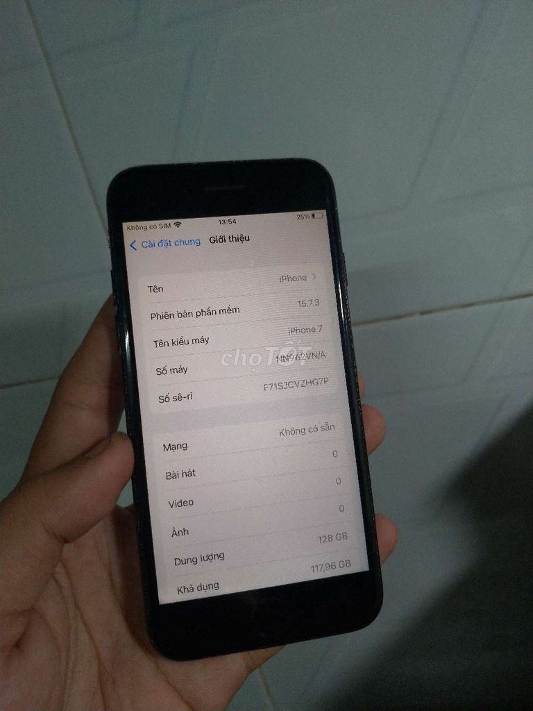 iPhone 7 128GB Quốc tế, icl sạch