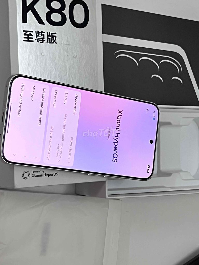 Xiaomi Redmi K80 Ultra 256GB Trắng. Mua bán Điện thoại tại Quận 6 Tp Hồ Chí Minh được đăng bởi Đinh Trọng Hòa hình 1