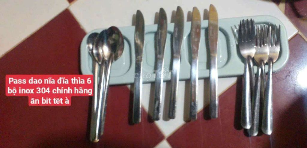 Bộ dao nĩa thìa Inox 304 Bạc. Mua bán Dụng cụ nhà bếp tại Quận Bình Tân Tp Hồ Chí Minh được đăng bởi nguyễn hằng hình 1