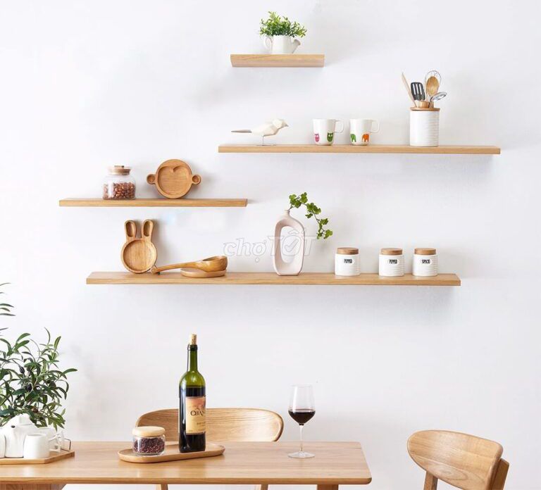 Kệ treo tường gỗ MDF vân gỗ. Mua bán Tủ, kệ gia đình tại Quận Bình Thạnh Tp Hồ Chí Minh được đăng bởi hoài linh hình 1