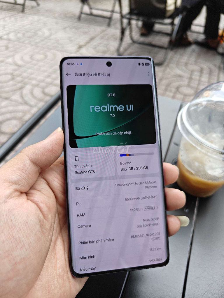 Realme GT6 256GB Tím. Mua bán Điện thoại tại Quận 5 Tp Hồ Chí Minh được đăng bởi ManhQuynh hình 1