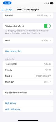 Tai nghe Airpod 2 chính hãng TGDD fullbox. Mua bán Tivi, Âm thanh tại Quận Hà Đông Hà Nội được đăng bởi Tùng