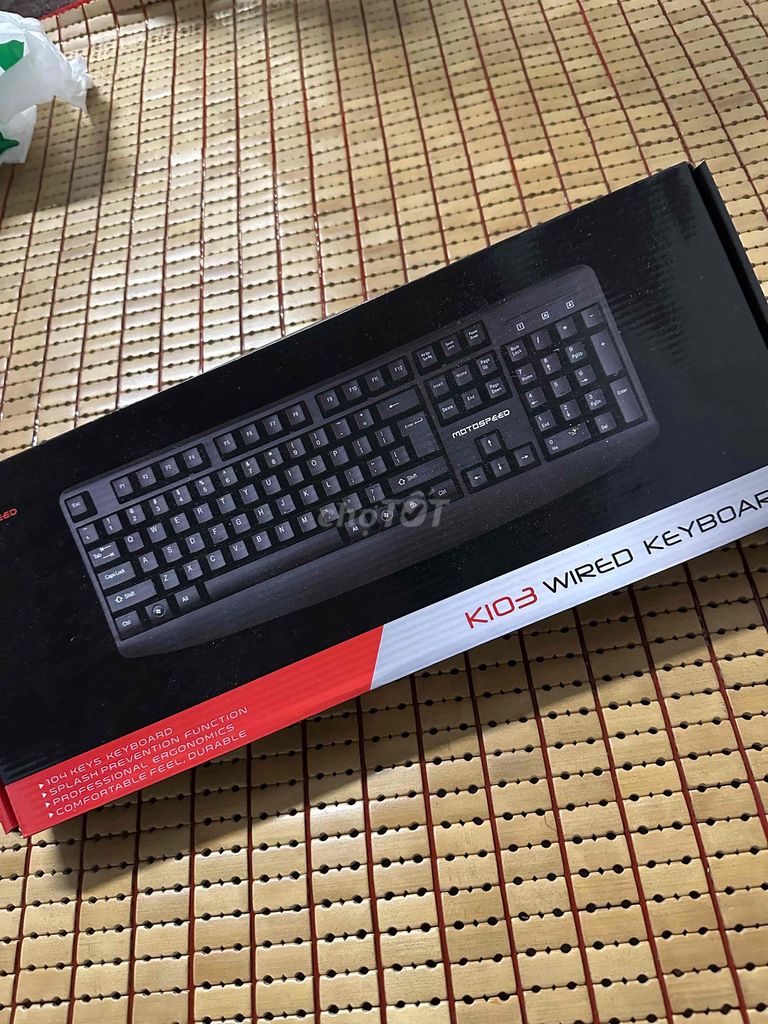 Bàn phím Motospeed K103 Đen Mới. Mua bán Phụ kiện (Màn hình, Chuột...) tại Quận Gò Vấp Tp Hồ Chí Minh được đăng bởi Nguyễn Trang hình 1