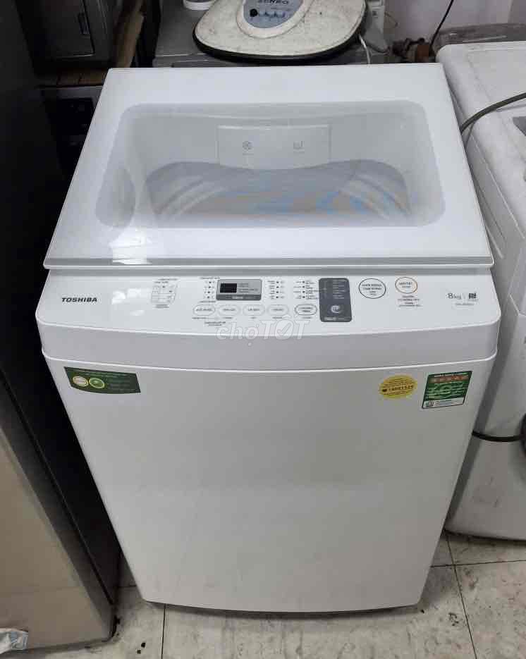 Máy giặt Toshiba 8kg cửa trên Trắng. Mua bán Máy giặt tại Quận 7 Tp Hồ Chí Minh được đăng bởi Điện lạnh giá rẻ hình 1