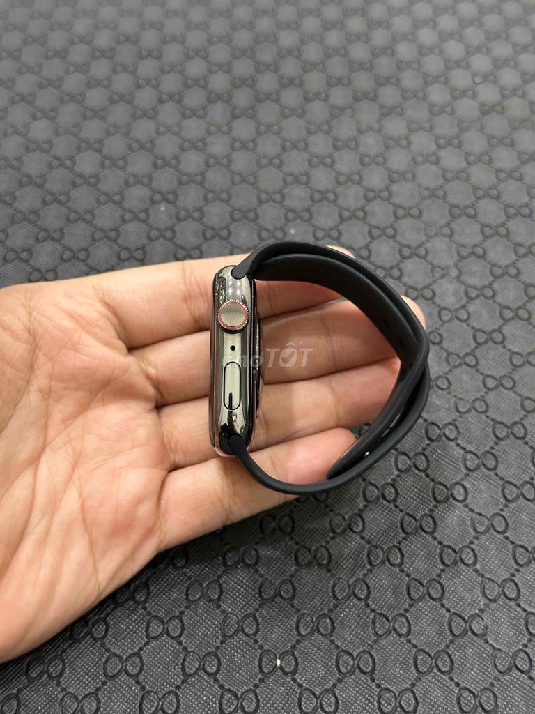 Apple watch Sr7/45mm thép đen đẹp keng pin 100