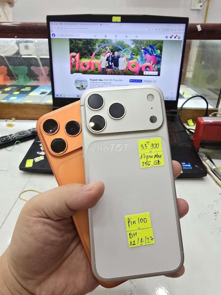 Apple iPhone 17 Pro Max 256GB Đã qua sử dụng. Mua bán Điện thoại tại Thành phố Long Xuyên An Giang được đăng bởi Facebook Cầm Đồ Thúy Vân hình 1