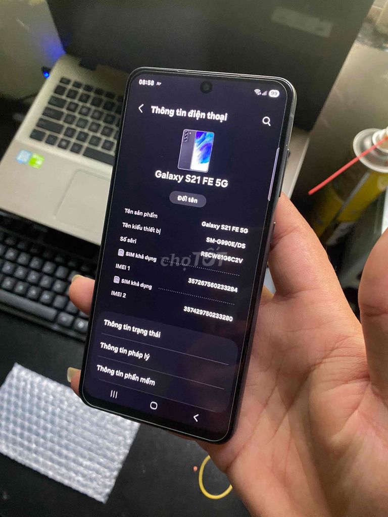 Samsung S21 FE 5G 128GB Đen. Mua bán Điện thoại tại Huyện Chợ Gạo Tiền Giang được đăng bởi Trường ĐTDĐ hình 1