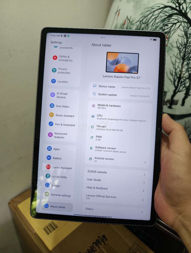 Lenovo Xiaoxin Pro GT 11.1 inch 8GB/128GB. Mua bán Máy tính bảng tại Quận Đống Đa Hà Nội được đăng bởi Dang  hình 1