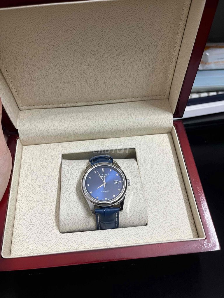 Đồng hồ Longines dây da xanh dương. Mua bán Đồng hồ tại Quận Gò Vấp Tp Hồ Chí Minh được đăng bởi Gia Bảo hình 1