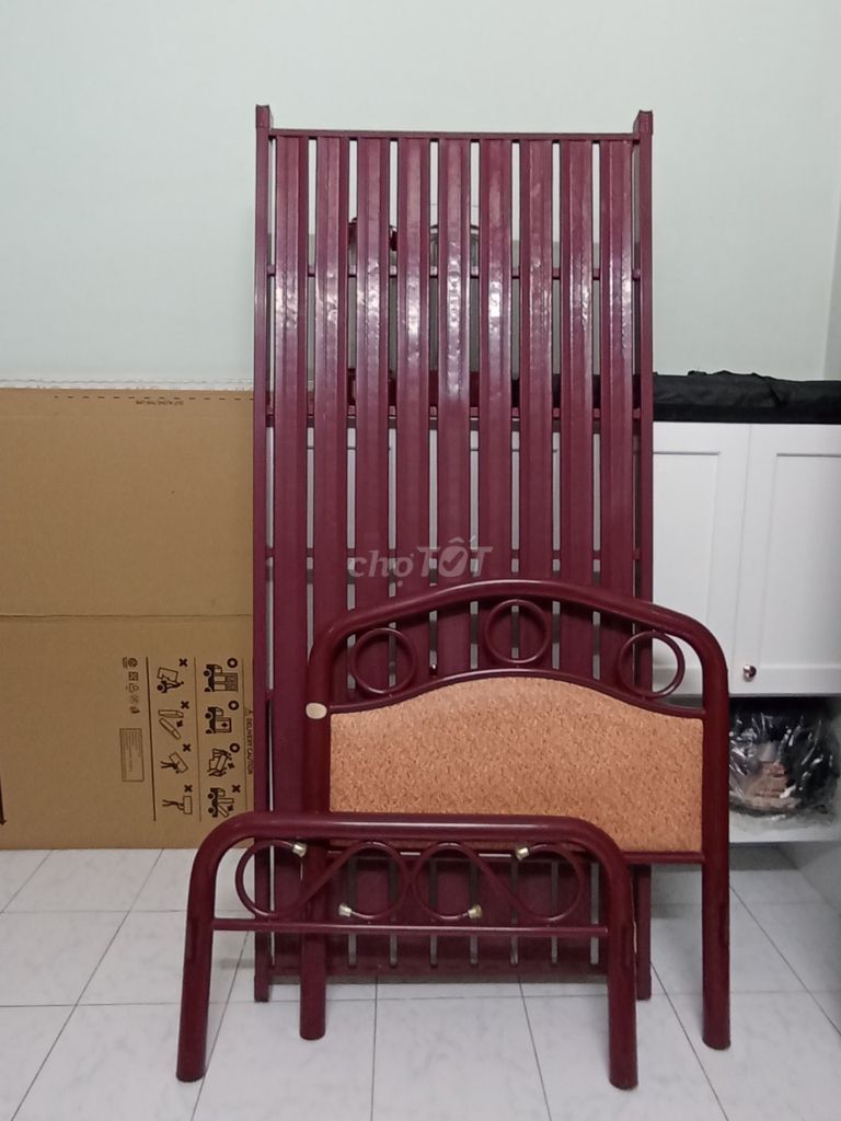 Giường Sắt Sơn Tĩnh Điện Cao Cấp ngang 80 ,dài 1m8. Mua bán Giường, chăn ga gối nệm tại Quận 10 Tp Hồ Chí Minh được đăng bởi Chú Há hình 1