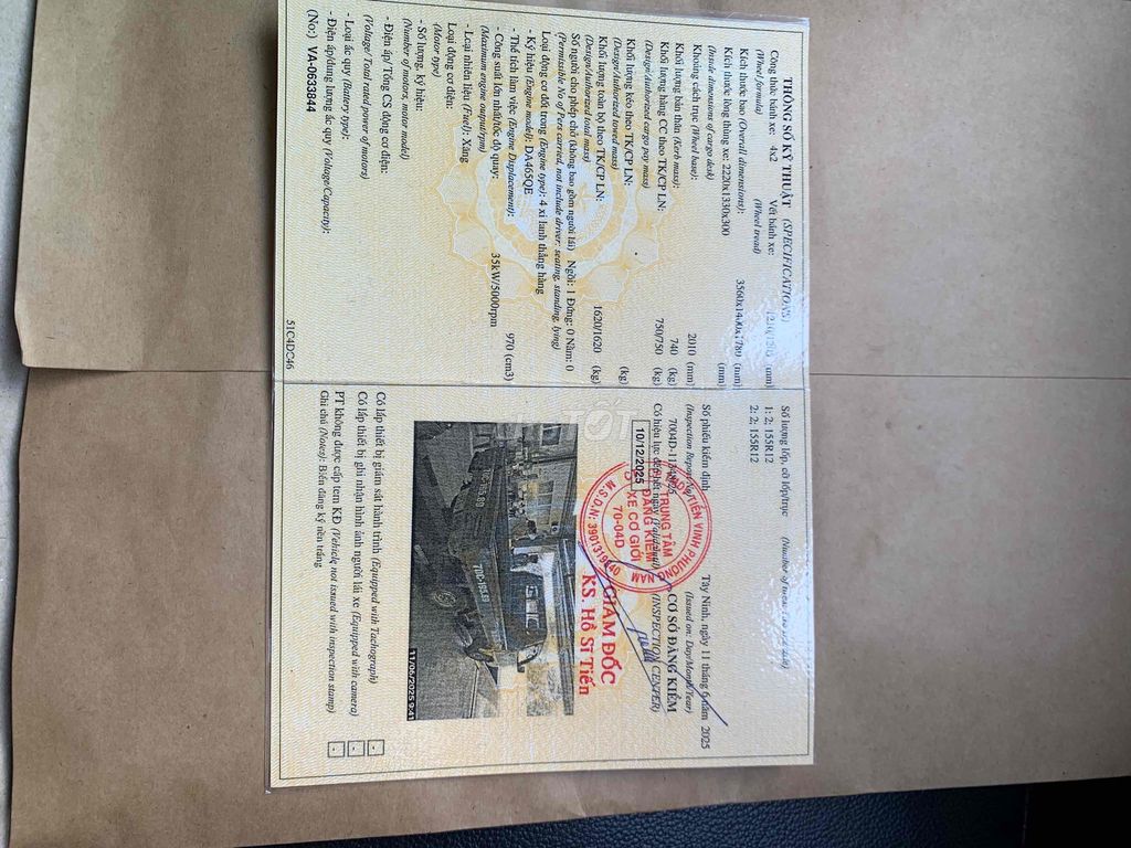 Thaco 2010 tải 750k thùng 2,3. Mua bán Xe tải, xe ben tại Huyện Hòa Thành Tây Ninh được đăng bởi My Tram hình 6