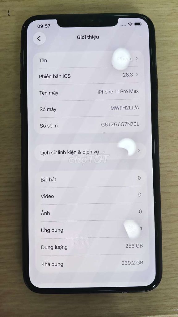 Apple iPhone 11 Pro Max 256GB Lock zin. Mua bán Điện thoại tại Quận Hoàng Mai Hà Nội được đăng bởi HQT bb hình 1