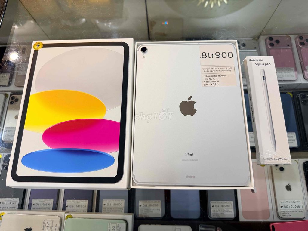 ipad pro 11' 2018 64gb 4g wifi 99%. Mua bán Máy tính bảng tại Thành phố Long Xuyên An Giang được đăng bởi Băng Apple  chuyên iphone hình 1