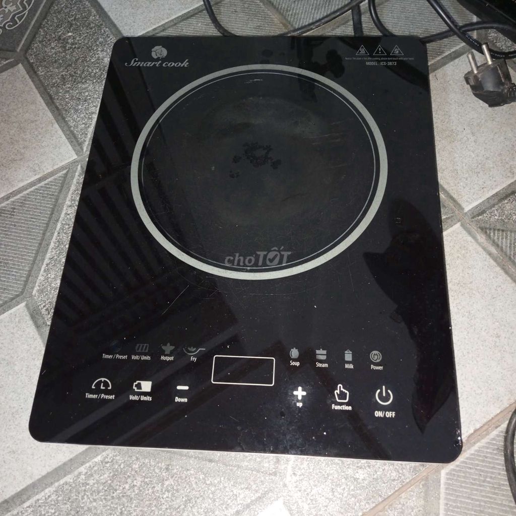 Bếp từ Smart Cook ICS-3873 Đen. Mua bán Bếp, lò, đồ điện nhà bếp tại Thị xã Sơn Tây Hà Nội được đăng bởi A Chính hình 1