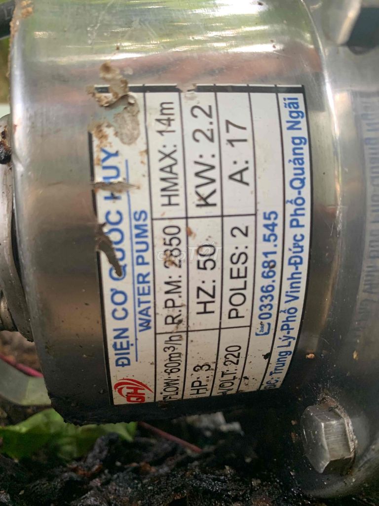 Máy bơm chìm 3HP. Mua bán Đồ chuyên dụng, Giống nuôi trồng tại Huyện Phú Ninh Quảng Nam được đăng bởi Linh hình 1